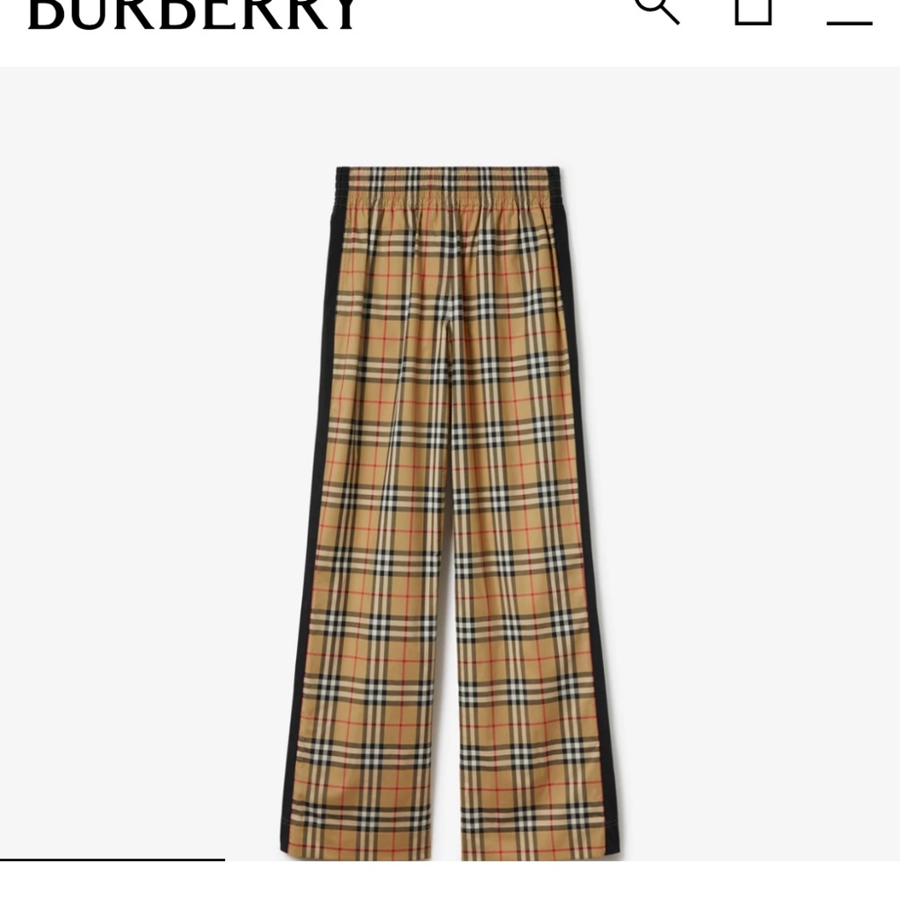Burberry check stretch women's Trousers